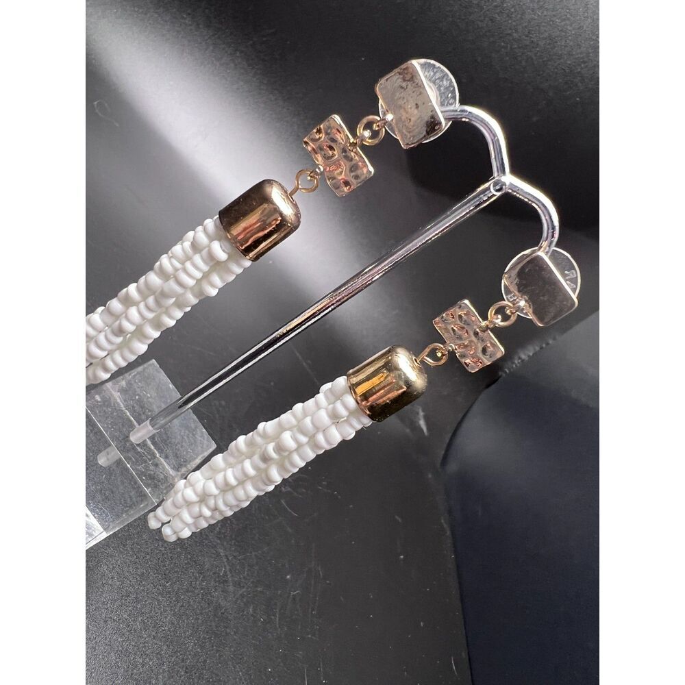 Sugarfix by BaubleBar White Fringe Earrings